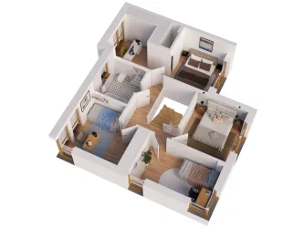 Godebskiego Apartments - piętro segmentu 1