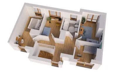 Godebskiego Apartments - piętro segmentu 3