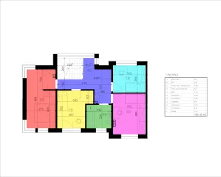 Godebskiego Apartments - rzut piętra 1