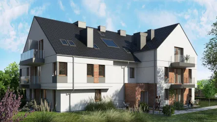 Grodziska Apartments - widok od strony ogrodu