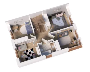 Willa Juliusza Słowackiego - rzut pierwszego piętra