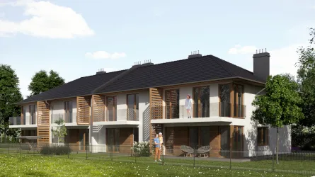 Willa Mazowiecka - widok od ogrodu