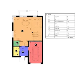 Willa Mazowiecka - rzut parteru A