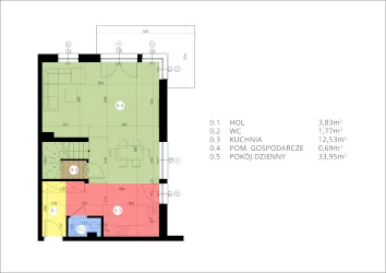 Willa 3 Maja - rzut parteru